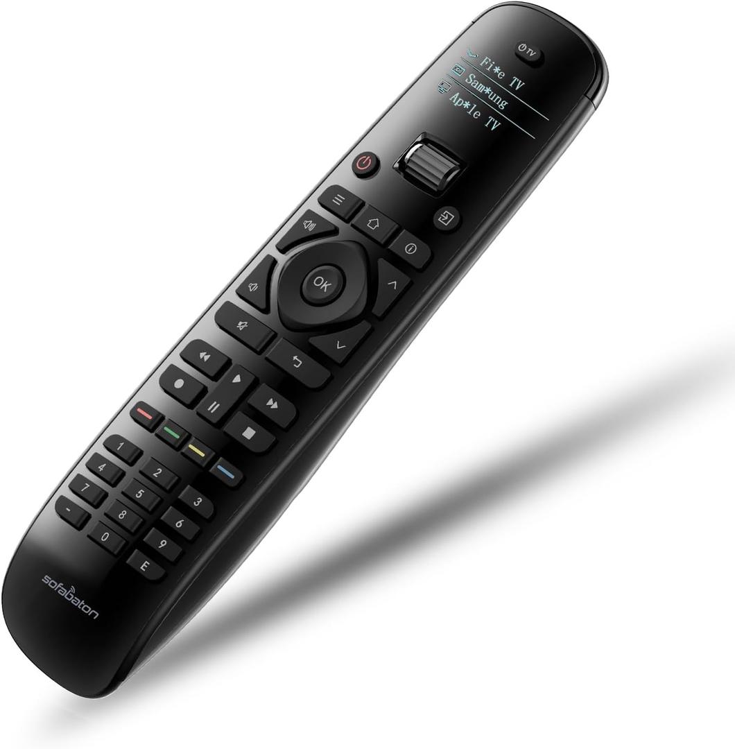 Sofabaton U2 Universal Remote Control with Smart App, Customizable Macro Button, All in one Remote Control for TVs/DVD//Blu-ray/STB/Projector, Works with Infrared & Bluetooth Devices