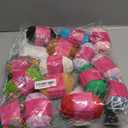 15 Pack Crochet Yarn Beginner - Black White Orange Red Green Rainbow Hot Pink Yellow Cotton Chunky Yarn - with Easy-to-See Stitches Beginner Yarn for Crocheting (15 * 50g)