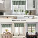4 x Sage Green Valances for Windows, Faux Linen Textured Short Curtains for Bathroom Basement Cafe Small Window, Modern Solid Rod Pocket Curtains, Sage Green, 1 Pcs Each 60Wx14L Inch