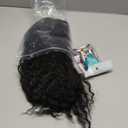 Synthetic Half Wig, Long Water Wave 3 In 1 Black Half Wigs For Black Women, Seamless Flip Over Glueless Beginner Friendly Deep Wavy Curly Wigs Drawstring Headband Wig for Daily Use