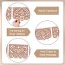 Cielito Lindo Party Decoration, Papel Picado Banner with Tissue Paper Fans and Flowers, Mexican Fiesta Birthday Wedding Cinco de Mayo Party Supplies (Cream, Khaki, Brown)