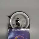 Mini LED Table Lamp with 4-in-1 Wireless Charger, Night Light, Sunrise Alarm Clock, Bluetooth Speaker, Smart Atmosphere Table Lamp for Bedroom, Office, Home Decor (White)