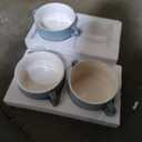 Kook Soup Crocks, Ceramic Bowls, Broil, Oven, Microwave and Dishwasher Safe, with Handles, For Casserole, Pasta, Cereal, 18 oz, Set of 4 (Pale Blue)