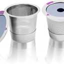 Premium Reusable K Cups Coffee Filter,Stainless Steel k Cups Reusable Coffee Pods Compatible with Keurig 1.0 and 2.0 Coffee machine(2pack)