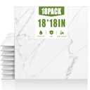 RORA 18x18 inch Peel and Stick Floor Tile,18-Pack 40 SF, Waterproof Vinyl