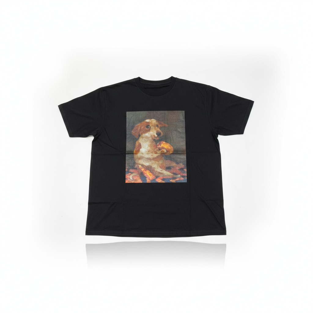 Black T-shirt with Picture Size M