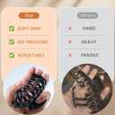 Mello Claw Clip Set - 4 Pcs Large Matte Claw Clips for Women, Big Hair Clips for Thick & Long Hair, Soft Plastic Hair Clamps, Ideal Stocking Stuffers(Style B)