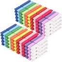 WAENLIR Colored Clothes pins 12 Color 2.9inch 100PCS, Colorful ClothesPins Wooden Clips for Photos Pictures Decorative Crafts, Decoration clothespins Clothing Hanging clothespins (12 Colors 100pcs)