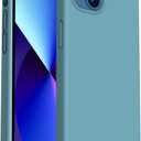 ORNARTO Shockproof Liquid Silicone Designed for iPhone 13 Case Gel Rubber Anti-Shock Cover Case Drop Protection 6.1inch-Cactus