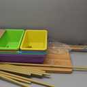 Humble Crew Kids Toy Storage Organizer with 12 Plastic Bins, Natural Wood/Rainbow  Removable Bins for Playroom, Bedroom, Toddler Furniture for Boys and Girls Ages