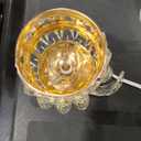 Wax Melt Warmer Wrought Iron Crystal Oil Burner for Home, Living Room, Bedroom, Kitchen, Office (Golden)