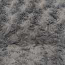 Washable Dog Bed Mat Reversible Dog Crate Pad Soft Fluffy Pet Kennel Beds Dog Sleeping Mattress for Large Jumbo Medium Small Dogs, 35 x 22 Inch, Gray (Grey)