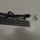 BTU Power Strip Surge Protector Rack-Mount PDU, 12-Outlet Power Strip with Switch, Metal Mountable Heavy Duty for Server Racks, Garage, Shop Workbench, Industrial Commercial Use (Black 6FT)