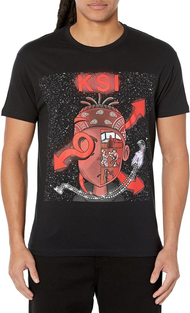 KSI Unisex Adult Aotp Deluxe Tee (Black, S)