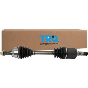 TRQ Front Driver Side CV Axle Assembly Compatible with 2005-2006 Mazda 3 S Automatic Transmission 2005 3 SP23 Automatic Transmission 2006-2008 5 Automatic Transmission