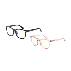 Women's Reading Glasses Blue Light Blocking Computer Readers +0.50 for Women Blue Ray Cheaters 2 Pack Anti Glare Reduce Eyestrain Protect Eyes (2 Mix Color)