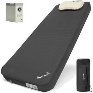 Gonex 4" Self Inflating Sleeping Pad with Electric Pump, Camping Mattress
9.5 R-Value Insulation, Camping Air Mattress, Quick Inflation & Deflation, Connects 2 Pads, Fits Tents & Cots, Car Camping