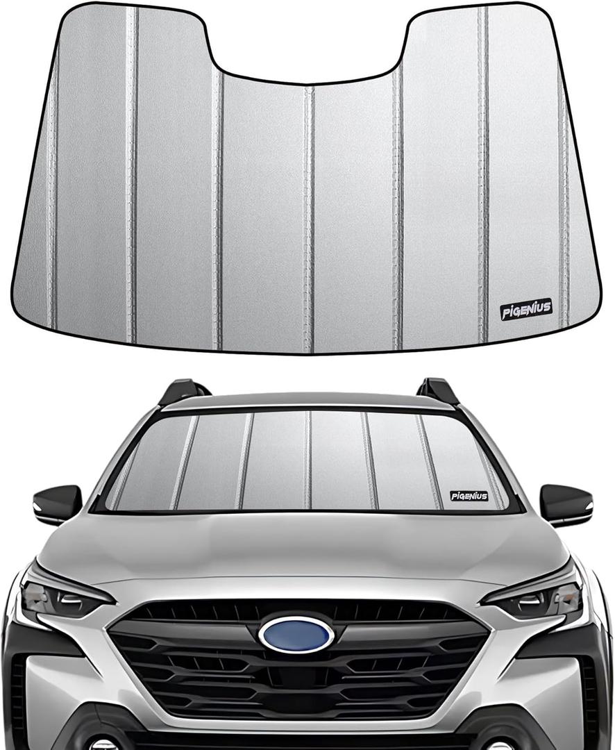 Windshield Sun Shade for Subaru Legacy/Outback 2023-2025,with Eyesight Driver Assist System Without Wide Angle Mono Camera,Thicken Front Windshield Sunshade for Summer,6 Layers Sun Shield (for legacy/outback 2023-2025 w/o wide angle, gray)