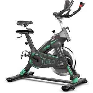 Stationary Exercise Bike Cycling Bike W/33Lbs Flywheel Home Fitness Gym Cardio - Black, SP37673