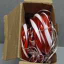 Christmas Decorations Outdoor, 10 Pcs Candy Cane Lights, Solar Pathway Lights with 8 Lighting Modes,100 Led Lights, Waterproof Garden Lights for Christmas Patio Yard Walkway Decorations