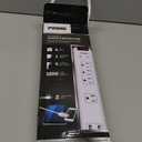 Prime Wire & Cable PB505104 4-Outlet Electronics Surge Protector with 14/3 SJT 4-Feet Cord and USB Charger, White