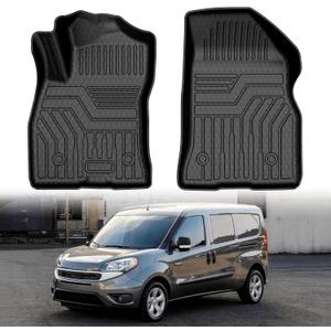ProMaster Floor mats-Floor mat for Ram ProMaster City 2015-2022,All Weather TPE Rubber Floor Liners Protection for ProMaster Accessories,1 Row Anti-Slip Car Mats, Black