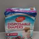 Simple Solution Female Dog Diapers  Disposable Leak-Proof Diapers for Potty Training, Incontinence, and Heat Cycle  Extra Small Fit for 914 Inch Waist  30 Count