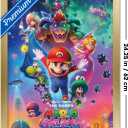 Trends International Nintendo The Super Mario Galaxy Movie (2026) - Official One Sheet Wall Poster, 22.4L x 14.7W, Gold Framed Version