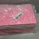 Sewing Basket (Pink, Large Rectangle) | Wooden Sewing Storage Box with Removable Tray, Vintage Sewing Carrying Bag for Sewing Mending, Beginner, Professional
