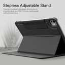 CoBak Magnetic Case with Stand for iPad Pro 13 Inch (M4/M5) 2024/2025, Multiple Viewing Angles, Smart Auto Sleep/Wake Cover with Corner Protection with Apple Pencil Holder Strap,Matte Black