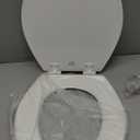 BEMIS 500EC 390 Toilet Seat with Easy Clean & Change Hinges, 1 Pack Round, Cotton White
