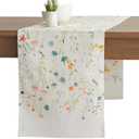 Maison d' Hermine Table Runner 100% Cotton Double Layer Table Runners 108 inches Long Decorative for Home Kitchen Dining Party Gifts for Mothers Day Spring Summer (Colmar)