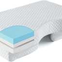 Side Sleeper Pillow for Shoulder Pain - Adjustable Pillow with Arm Hole, Memory Foam Pillow Provides Support & Reduces arm Pressure, Cooling Arm Pillows, Rotator Cuff Pain Relief