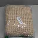 TRENTON Gifts Soft Microfiber Non-Slip Rubber Bath Mat Rug. Bathroom Mat. 34"x21" Beige