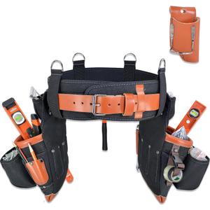 WELKINLAND 22-Pocket Buffalo Leather Tool Belt Bags