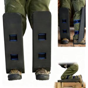 Toe Knee Crawler Knee Pads for Attic – High-Density 60° Foam Knee Shin Protection, Non-Slip Wide Straps, Lightweight Crawling Knee Pads for Construction & Insulation
