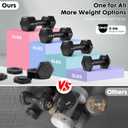 EQUIPRO Adjustable Dumbbell Set, 4 in 1 Free Weights Dumbbells Set for Women, Weights for Women at Home, 2lb 3lb 4lb 5lb with TPU Soft Rubber Handle for Home Gym Exercise Training