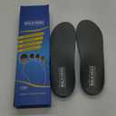 Plantar Fasciitis Feet Insoles Arch Supports Orthotics Inserts Relieve Flat Feet, High Arch (Mens 9-9 1/2 | Womens 11-11 1/2) (Gray)