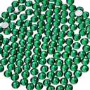 2000PCS SS20/5mm Crystal Rhinestones (Emerald Green), Bedazzling Flatback Glass Rhinestones for Crafting DIY Nail Art Makeup Decoration, Gems Diomand Charms for Tumbler Shoes Clothing Mug