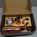 Barillio Rose Gold Bartender Kit - Stainless-Steel Cocktail Shaker Set w/Bamboo Stand - Mixology Bar Tools w/Drink Shaker, Mixer and Muddler for Cocktails - Home Bar Accessories - 23-Pc Bar Set