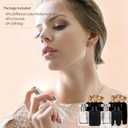 Luxsego Perfume Bottle Atomizers with Funnels, 30ML1oz Refillable Perfume Spray, Empty Spray Bottle Glass Cologne Atomizers for Travel, Handbag or Date, With Storage Bag(Transparent and Black 4Pcs)