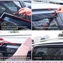 Extra Durable Window Visors Deflectors for Nissan Frontier Crew Cab 2005-2021,Vent Window Visors Rain Guards for Car Accessories,Weatherproof & Easy Installation,Fits 05-21 Frontier Crew Cab