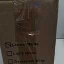 25Lbs Rice Dispenser,Large Rice Container with Measuring Cup,Moisture Proof Cereal Dispenser Storage with Time Scale,Dry Food Dispenser,Kitchen Organization Home Pantry Rice Corn(Cream White)