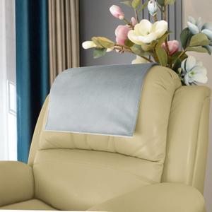 Recliner Headrest Covers Protector,Non Slip Soft Velvet Recliner Sofa Headrest Covers for Recliner Chair,Recliner Couch Headrest Protector for Armchair,Sofa,Theater Seat 17x27, Light Gray (Velvet Light Gray)