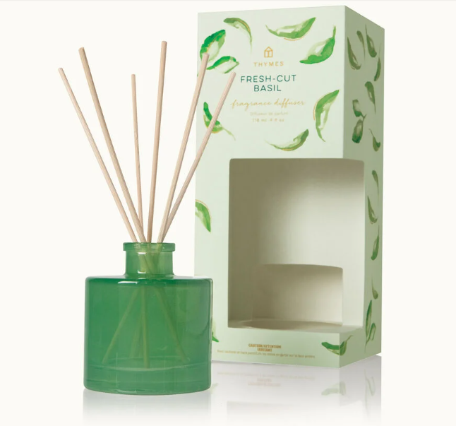 Thymes Fresh-Cut Basil fragrance diffuses 118ml 4 fl oz