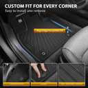 Powerty Floor Mats for 2020-2024 2025 Hyundai Palisade 7/8 Seat Car Mats, All Weather TPE Cargo Liner Backrest Mats Trunk Lower Car Mat Interior Protector Full Set for Palisade Accessories
