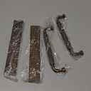 2 Pack Antique Brass Cabinet Pulls with Backplate, Solid Zinc Alloy 7.6'' Hole Centers Drawer Handles, Vintage Style Hardware for Bedroom, Kitchen Cupboard