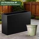 Metal Planter Box 36” x 12” x 24” for Porch, Garden, Patio, Yard