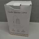 Candle Warmer Lamp Timer Adjustable - Height Wax Melt Electric Light Warming Dimmable Top Melter Heater for Melting Heating Small Jar Candles Gifts Women Mom Birthday Home Desk Decor with 2 Bulbs (Transparent)