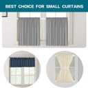 2 Pack Tension Rod Oval Spring Tension Curtain Rod Adjustable 22 to 36 Inches Small Short White Tension Rods No Drilling Spring Loaded Curtain Rods For Doors and Windows, 22-36 Inch, White